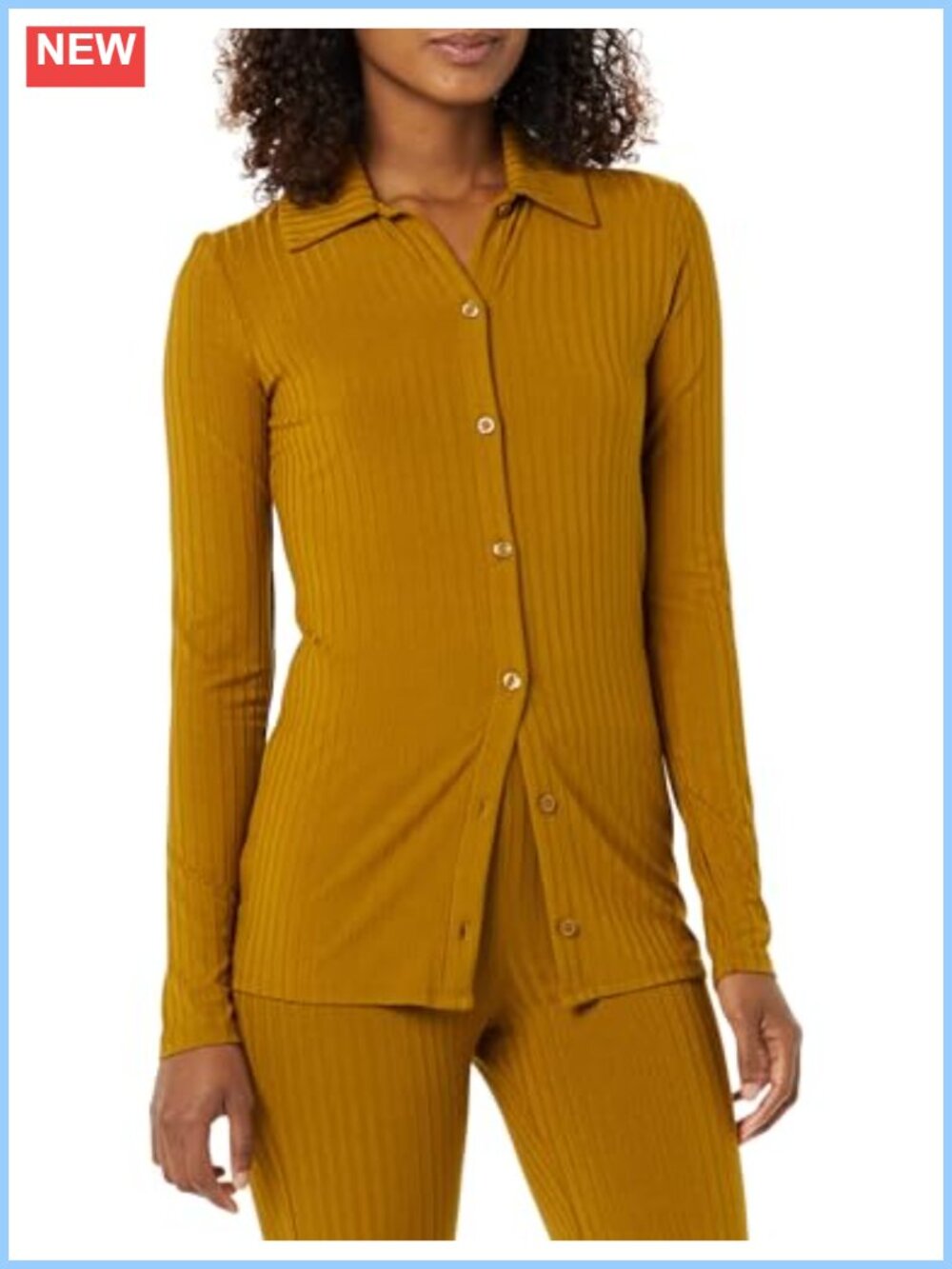 Essentials Womens Wide Rib Long Sleeve Button Up Cardigan Sweater